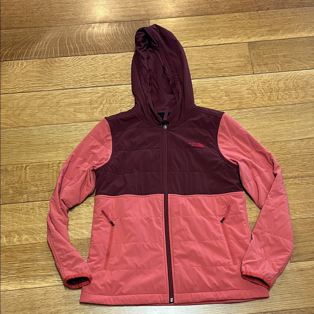 The North Face Women's Burgundy and Pink Ski Jacket